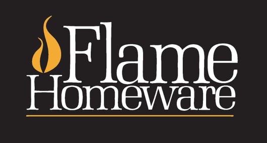 Flame homeware logo black box